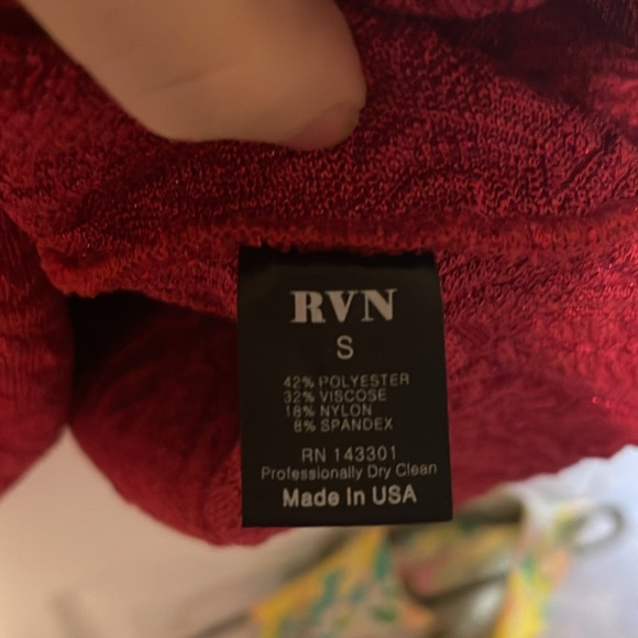 RVN | Metallic Bodycon Fit and Flare Dress | Size Small - Picture 4 of 5